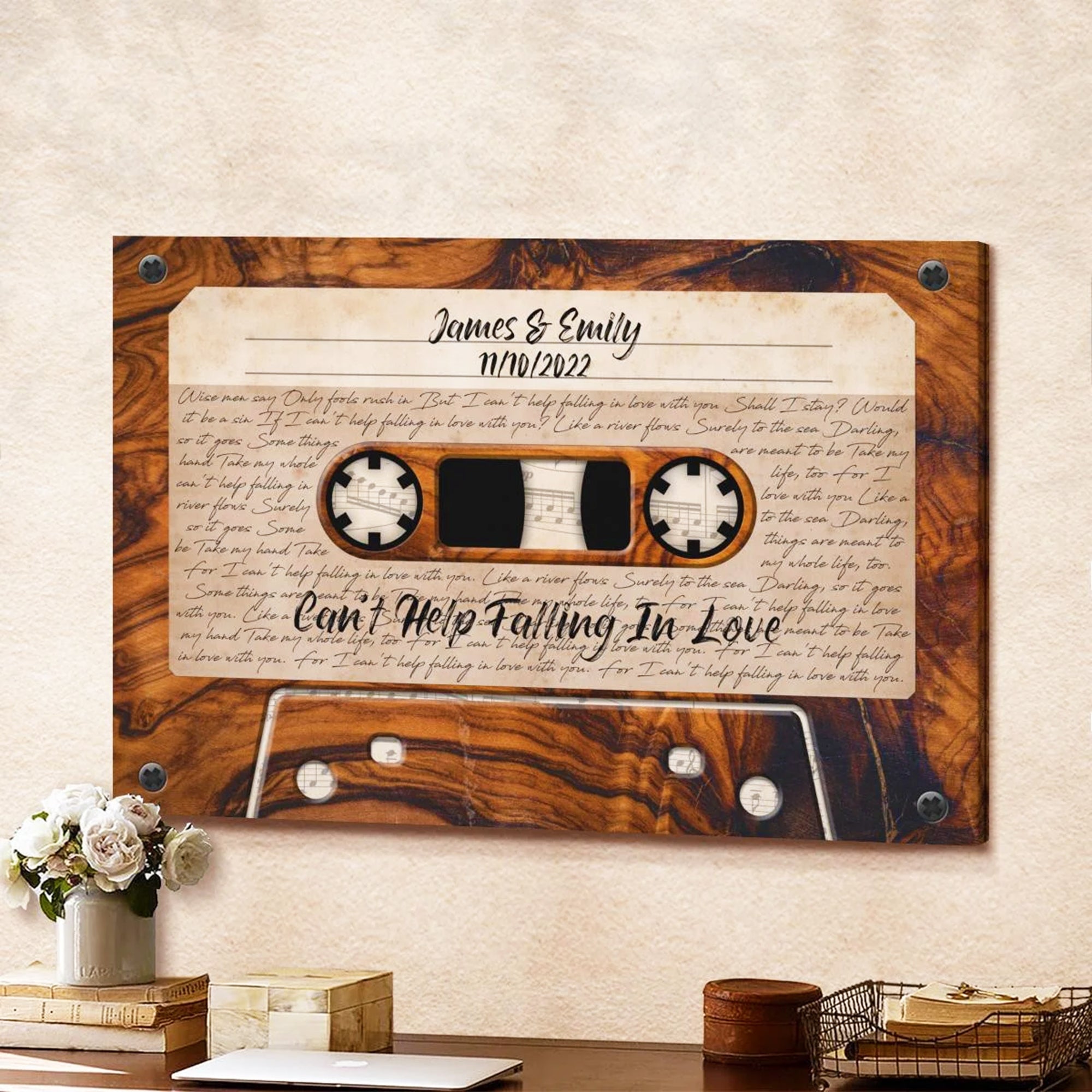 Personalized Music Song Lyrics Cassette Tape