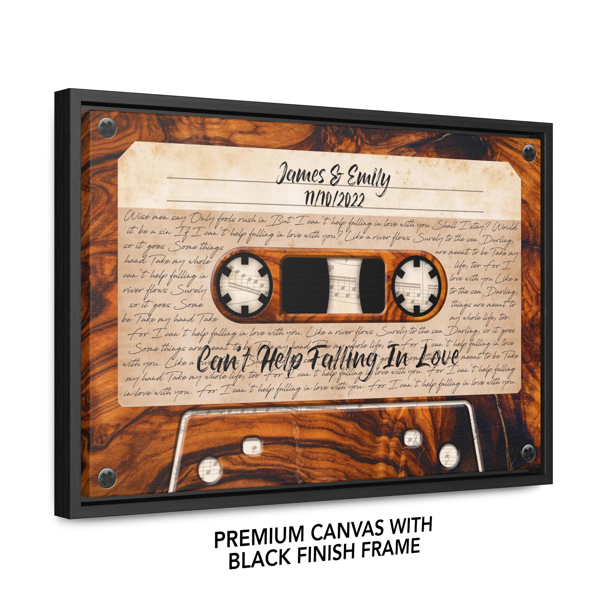 Personalized Music Song Lyrics Cassette Tape