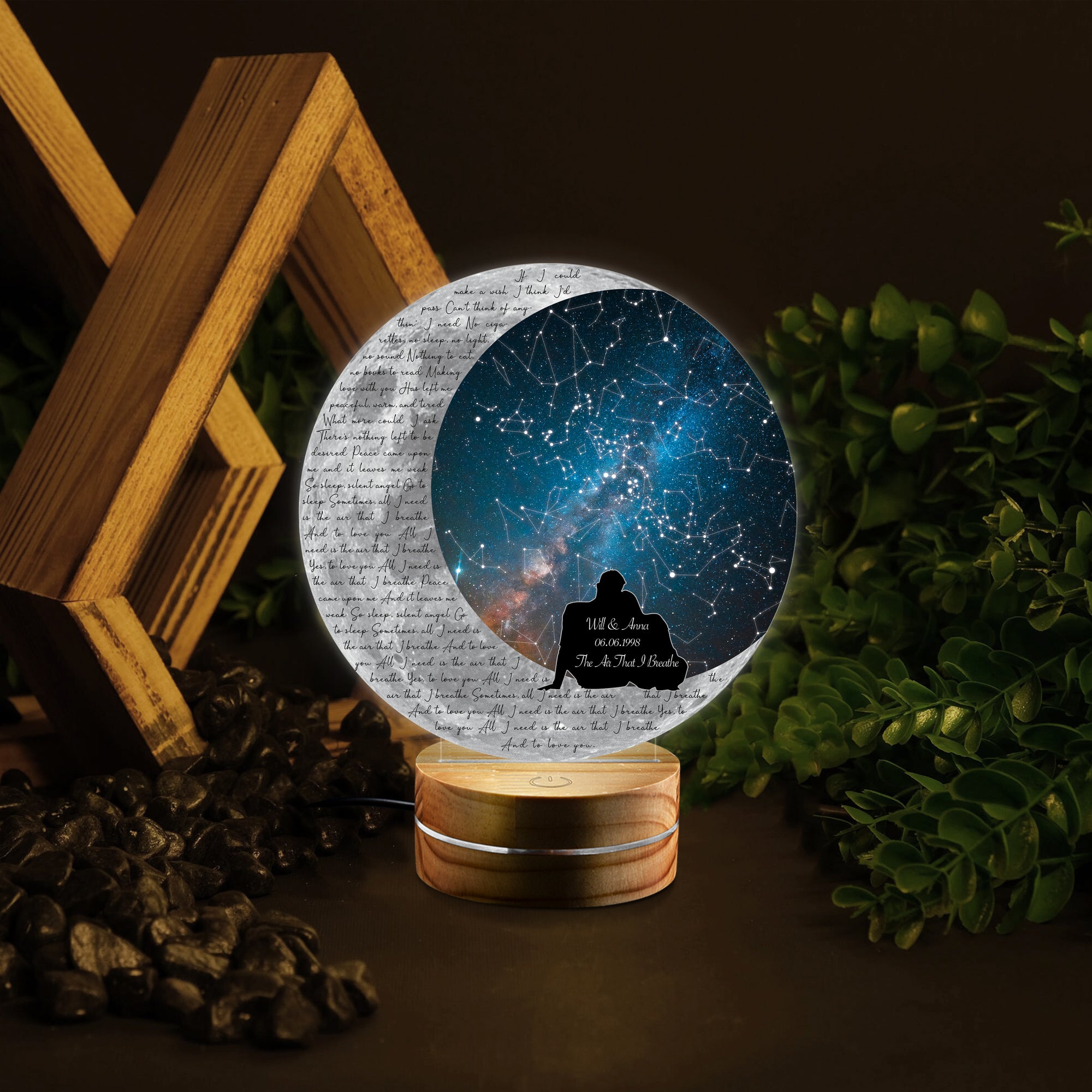 Personalized Constellation Map - Custom Song Lyrics