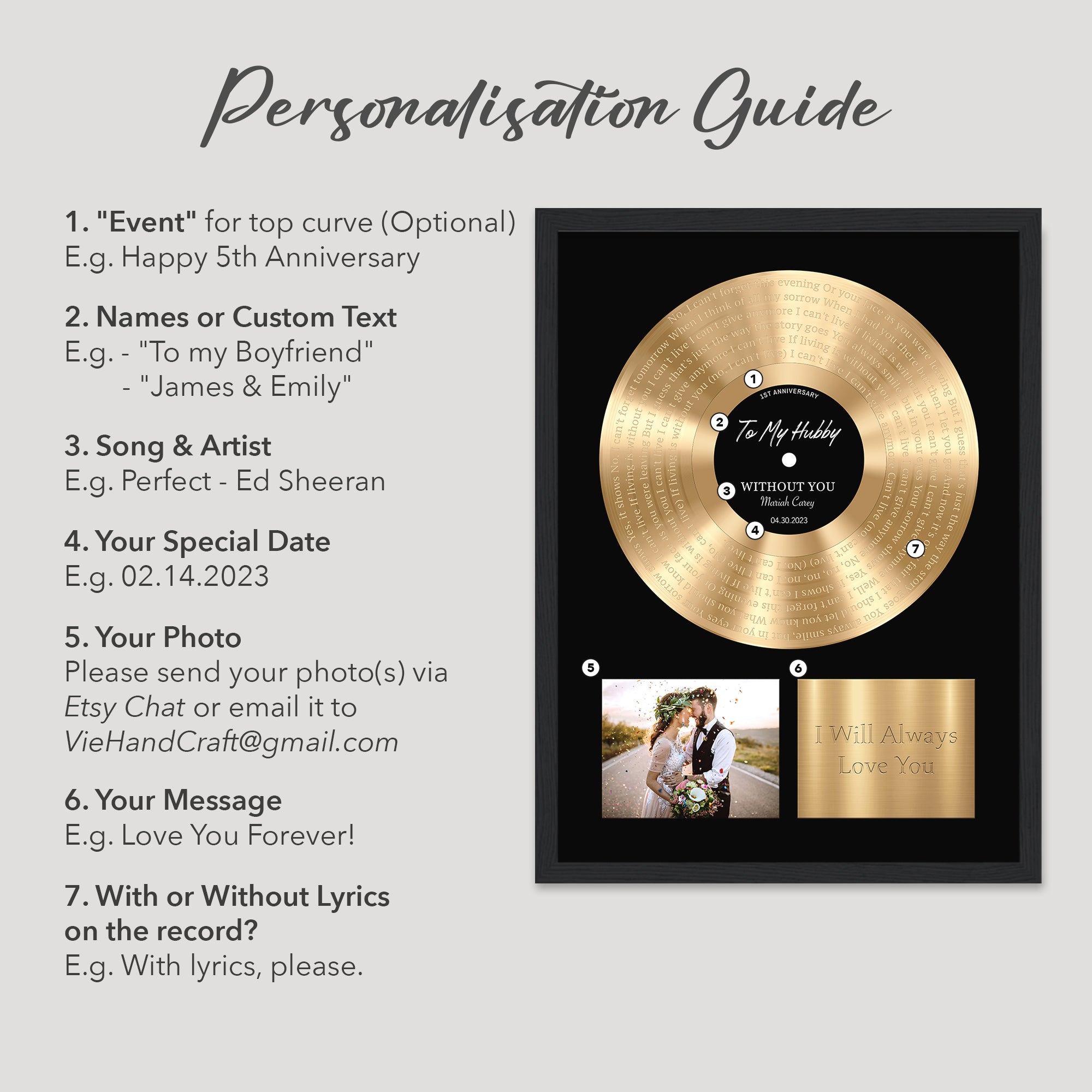 First Dance Lyrics On Canvas