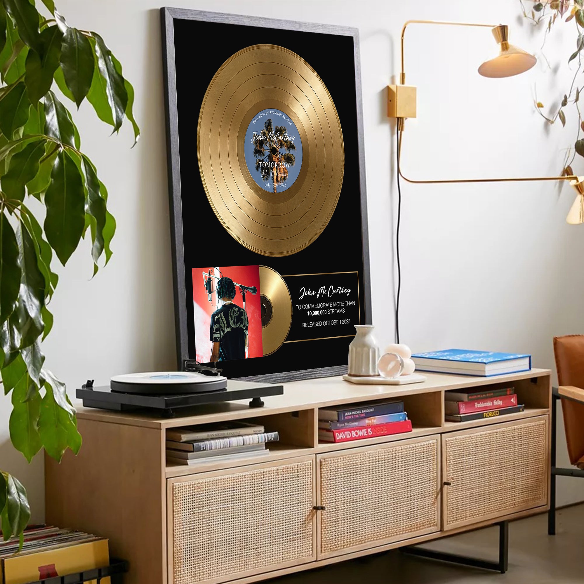 Personalized Plaque, Custom Plaque, Vinyl Record Plaque, Framed Poster Award, Personalized Vinyl, Music Gift, Music Plaque custom