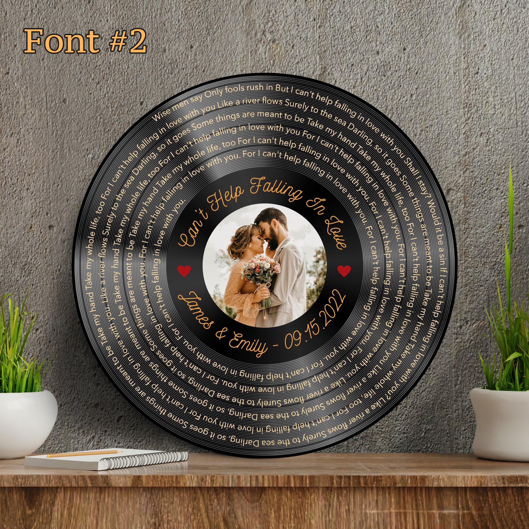 Personalized Gifts For Vinyl Record Lovers, Meaningful Song Print, Mr & Mrs Framed Lyrics Print, Any Song, Any Artist, Valentines Day Gift