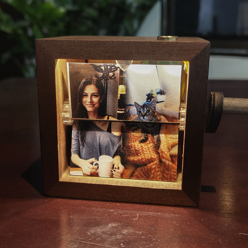 Pet Bereavement Gift - Hugging Frame - Hand-Crank Animation Machine with Hugging Animation, Pet Lost Gift