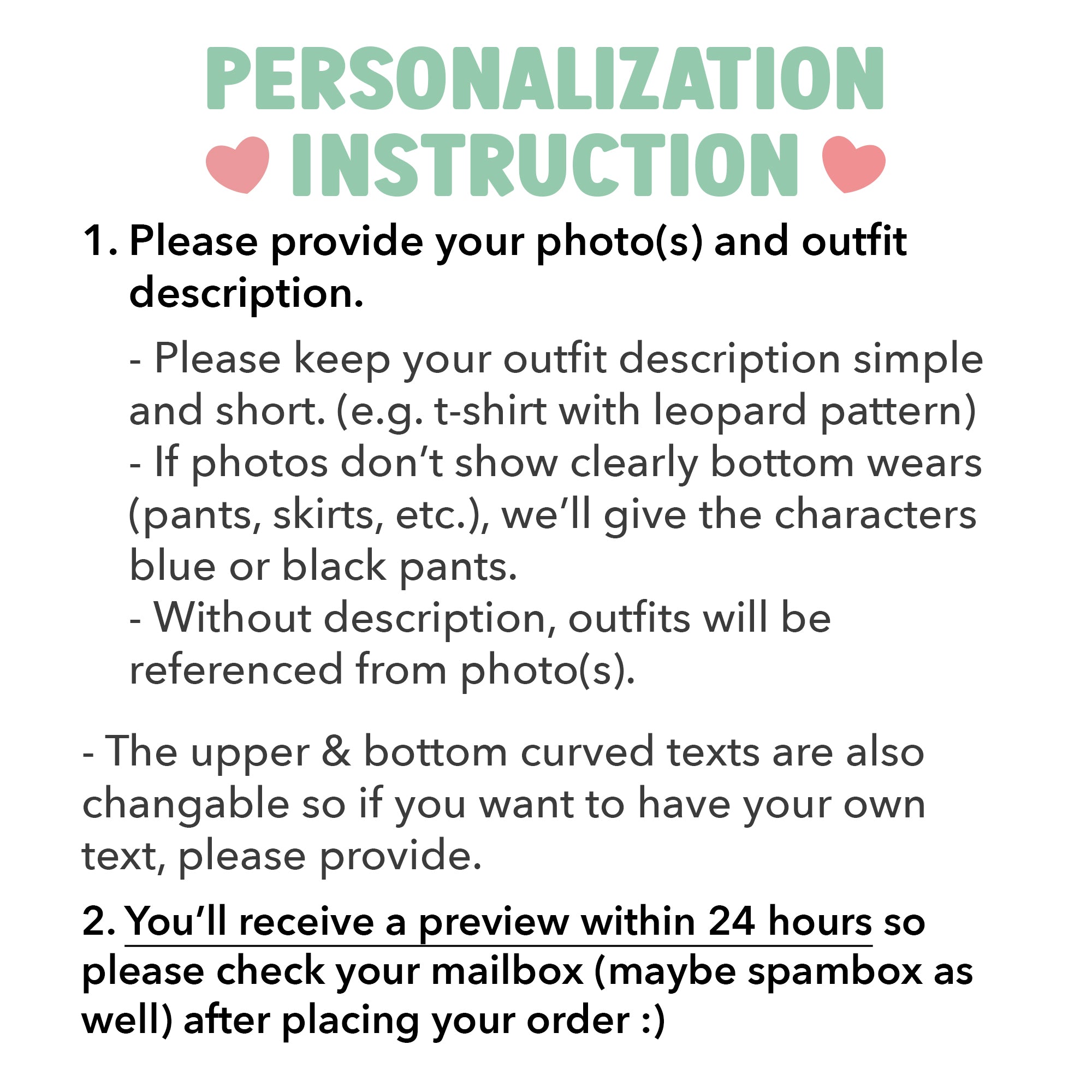 Custom-Drawn Couple Car Ornament