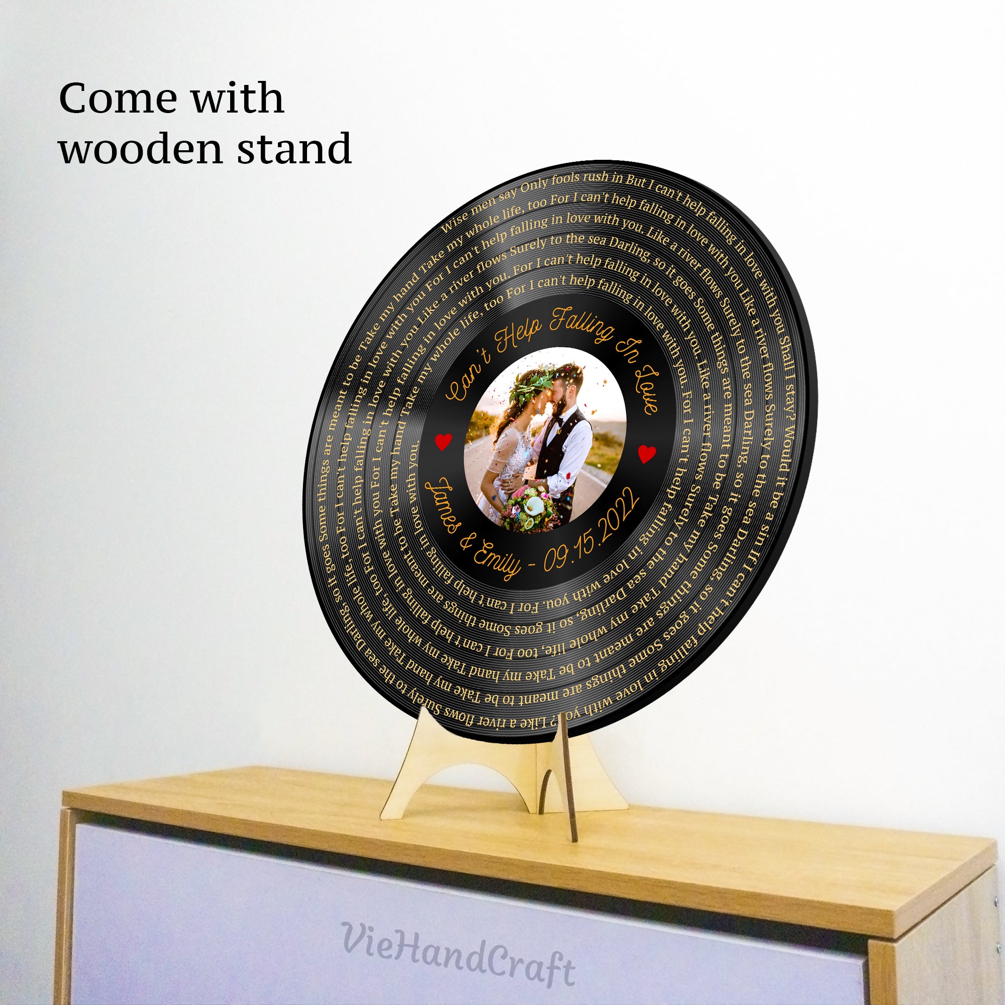 Personalized Gifts For Vinyl Record Lovers, Meaningful Song Print, Mr & Mrs Framed Lyrics Print, Any Song, Any Artist, Valentines Day Gift