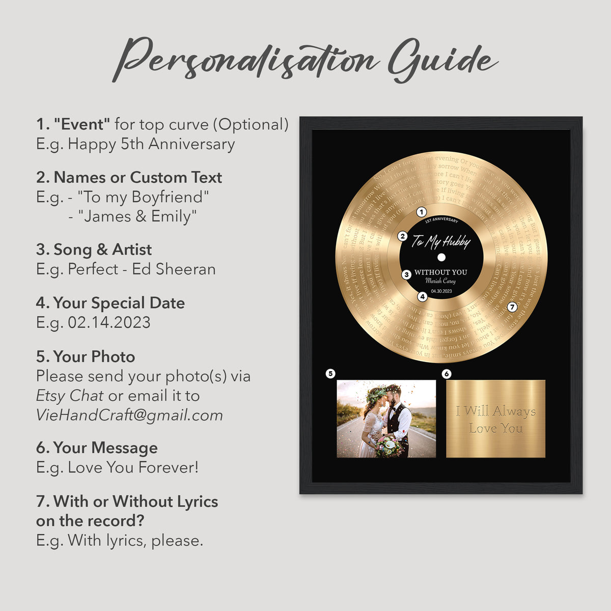 First Dance Lyrics On Canvas