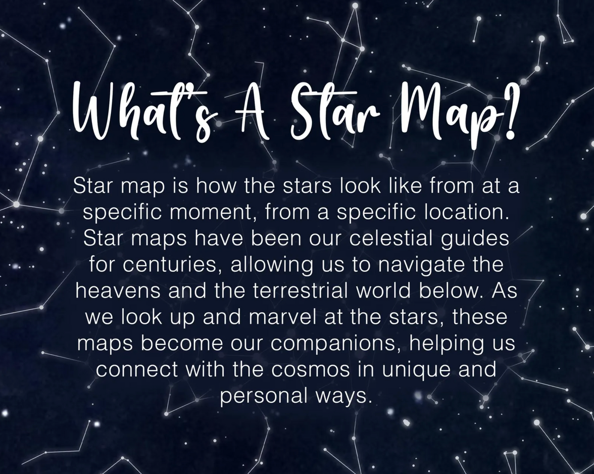 Personalized Constellation Map - Custom Song Lyrics