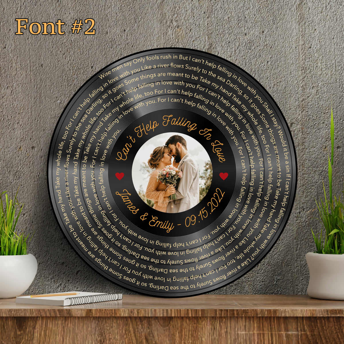 Personalized Gifts For Vinyl Record Lovers, Meaningful Song Print, Mr &amp; Mrs Framed Lyrics Print, Any Song, Any Artist, Valentines Day Gift