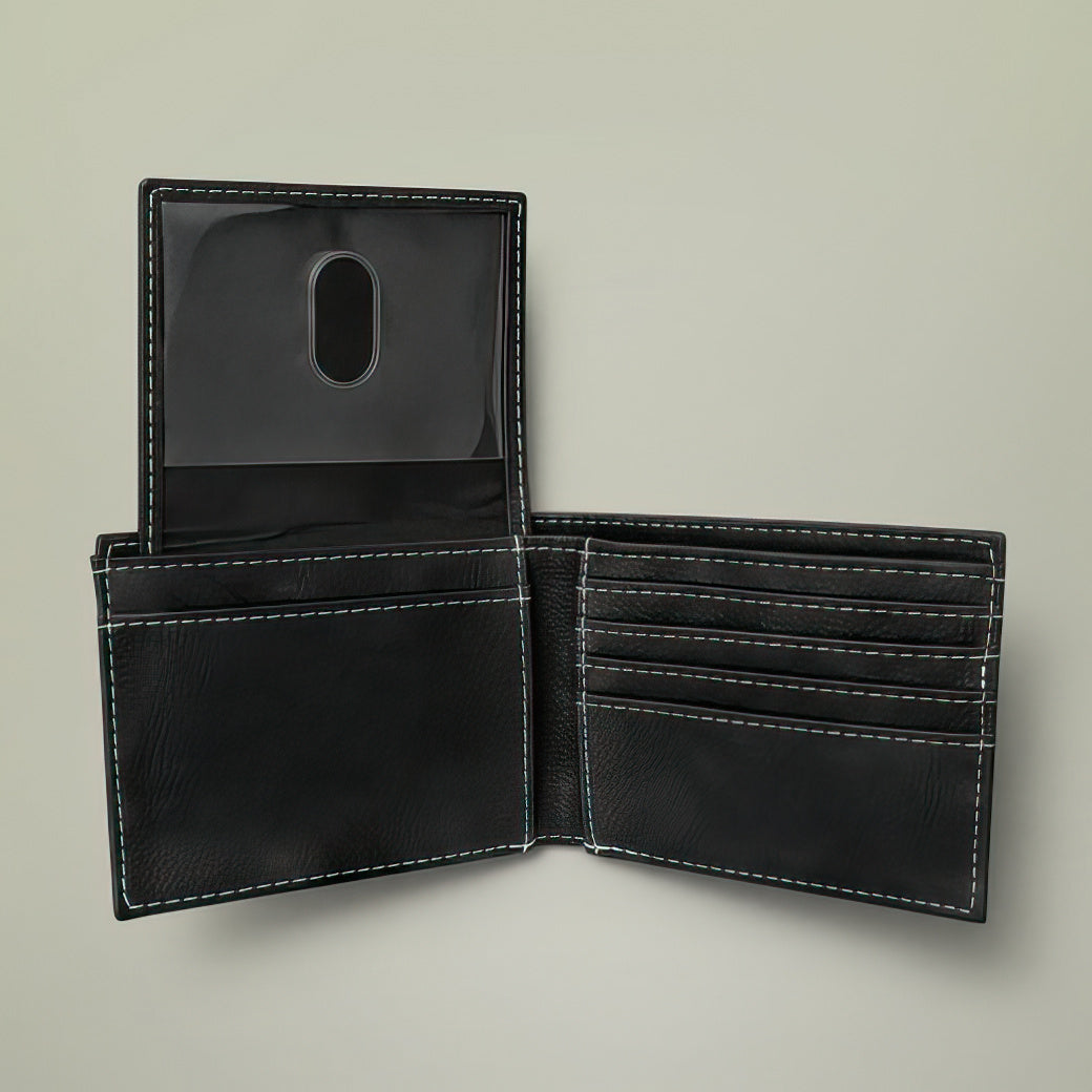 Personalized Wallet for Football Dad - WE SCORED A TOUCHDOWN BY GETTING YOU AS OUR DAD